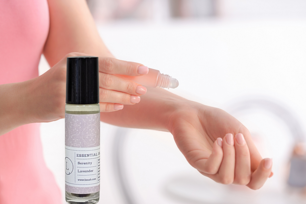 Essential Oils Roll-On with Crystals - set of 5